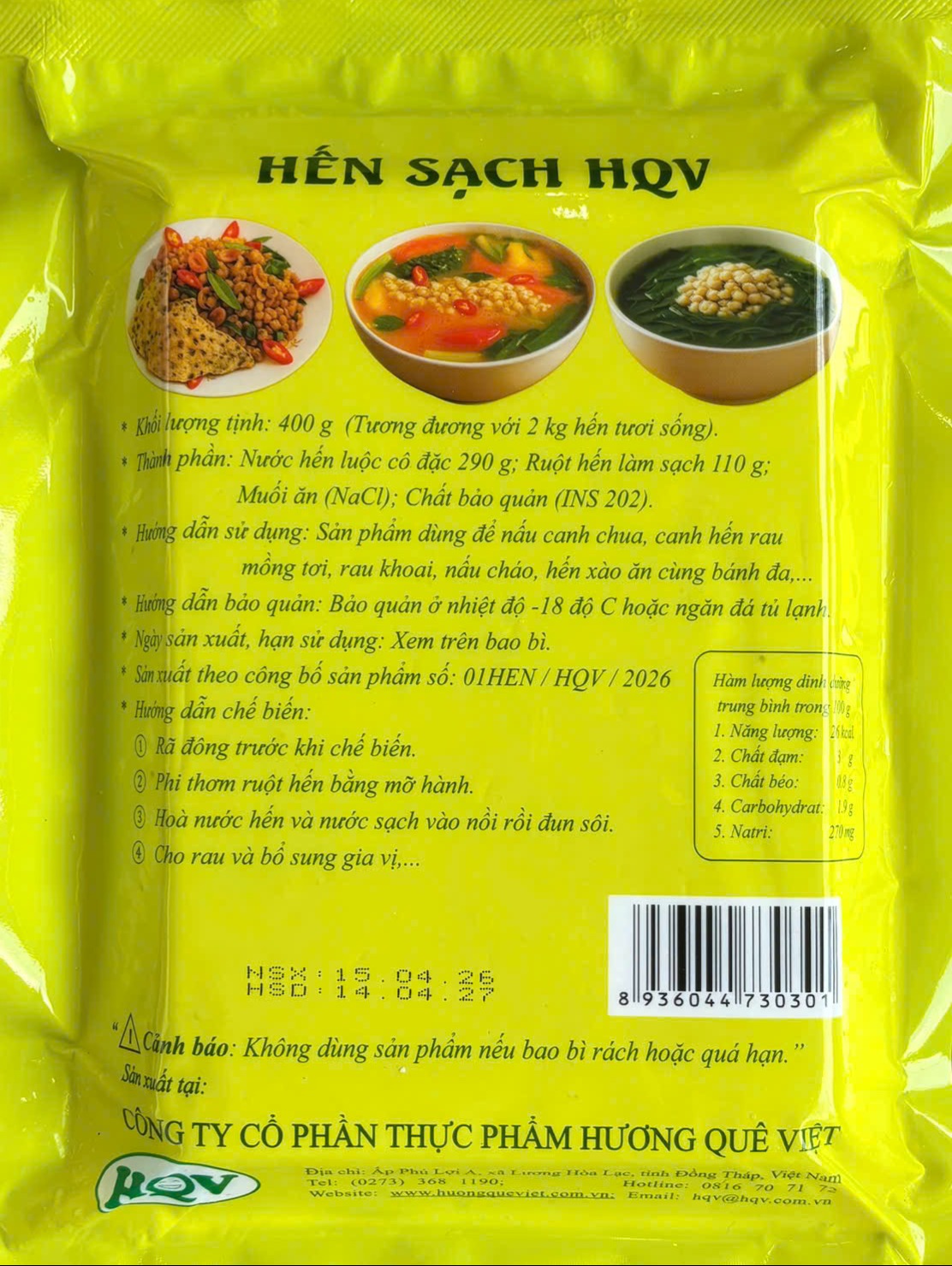 https://huongqueviet.com.vn/Hến 400g mặt 2